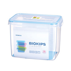 علب بلاستيك كوري مستطيل 3600 مل