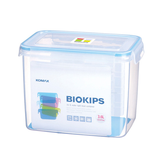 علب بلاستيك كوري مستطيل 3600 مل