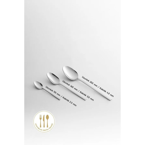 طقم أدوات مائدة داليان سادة مكون من 36 قطعة لـ 6 أشخاص