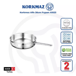 طاوة كوركماز استيل الفا  26 سم