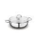 Korkmaz Perla Stainless Steel Cookware Set Glass Lid 8 Pieces