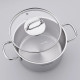 Korkmaz Perla Stainless Steel Cookware Set Glass Lid 8 Pieces