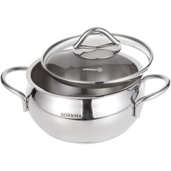 Korkmaz Tombek steel cookware set, 6 pieces Korkmaz Tombek steel cookware set, 6 pieces