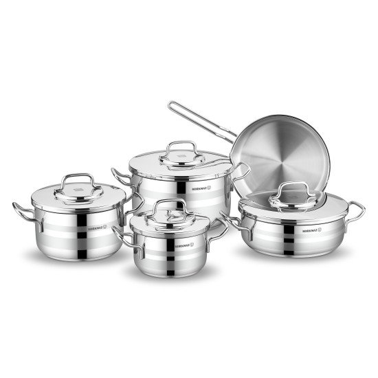 Korkmaz steel cookware set, 9 pieces, Astra 2