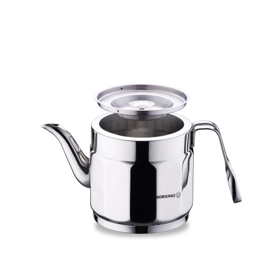 طقم إبريق شاي كوركماز نوستالجيا ميدي سعة 1.6 لتر