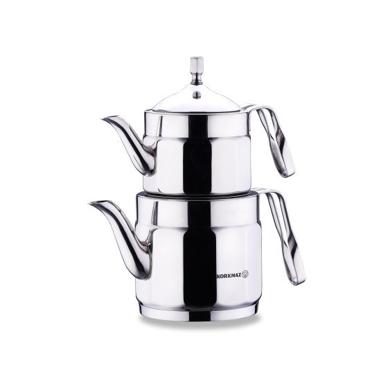 طقم إبريق شاي كوركماز نوستالجيا ميدي سعة 1.6 لتر