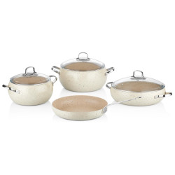 ﻿طقم كوركماز مونديا ٧ قطع بيج