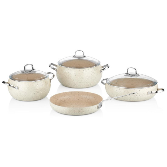 ﻿طقم كوركماز مونديا ٧ قطع بيج