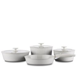 طقم أواني كوركماز نوفا براتيكا 8 قطع لون بيج