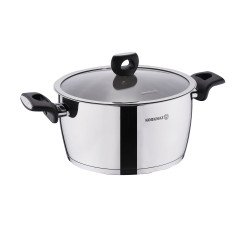 قدر كوركماز استيل نورا غطا قزاز 16سم