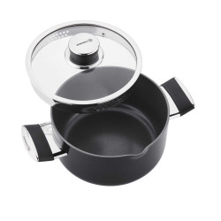 طقم أواني كوركماز سيراميك لينا 7 قطع أسود