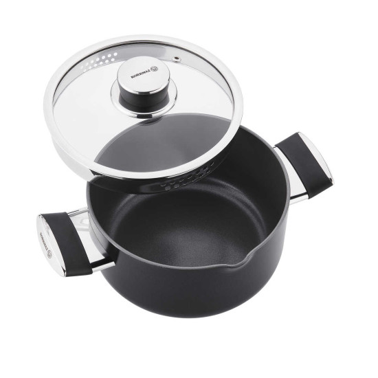 طقم أواني كوركماز سيراميك لينا 7 قطع أسود