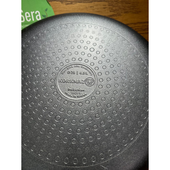 طقم أواني كوركماز سيراميك لينا 7 قطع أسود