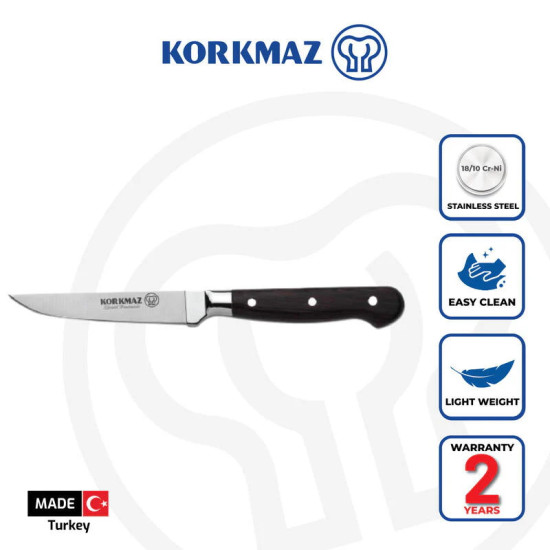 Korkmaz Surmen Turkish Kitchen Knife Made of Stainless Steel 9,5 cm Korkmaz Surmen Turkish Kitchen Knife Made of Stainless Steel 9,5 cm