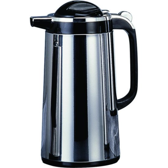 Extra stainless steel thermos 1 litres, black