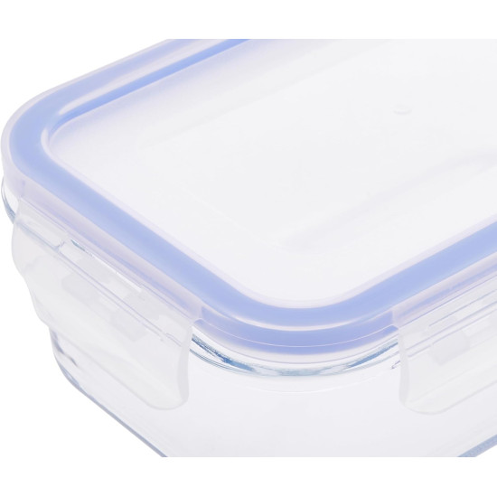550ml Square Glass Storage Containers