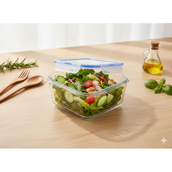 1.5L Rectangular Glass Storage Containers