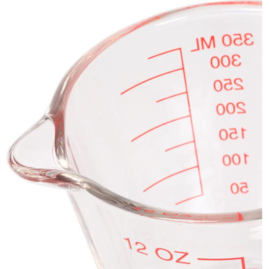 مكيال قياس زجاجي 350 مل مكيال قياس زجاجي 350 مل