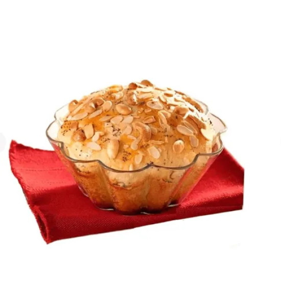 High-quality, heat-resistant glass pan, 12.5 cm