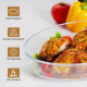 3-Piece Oval Glass Oven Baking Tray Set