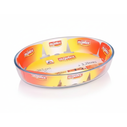 Oval Glass Oven Tray, 3.2 Liters