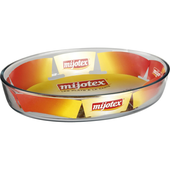 Oval Glass Oven Tray, 1.6 Liters