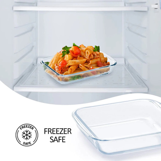 Rectangular Glass Oven Tray, 2.5 Liters