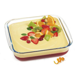 3.2L Square Glass Oven Tray