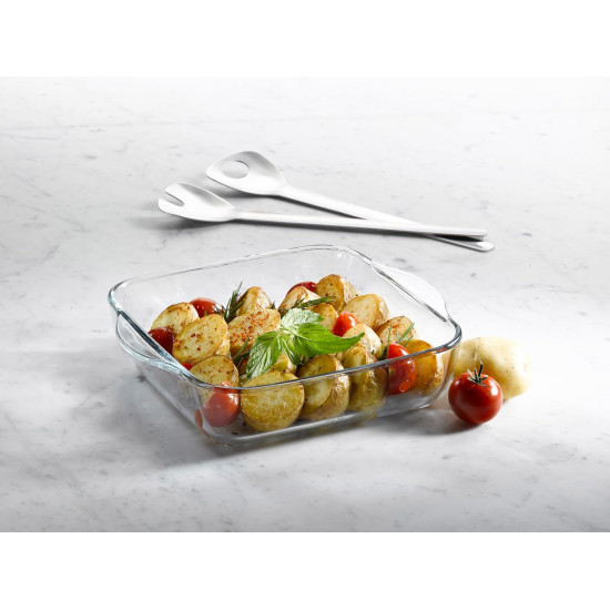 Square Glass Oven Tray 0.44L