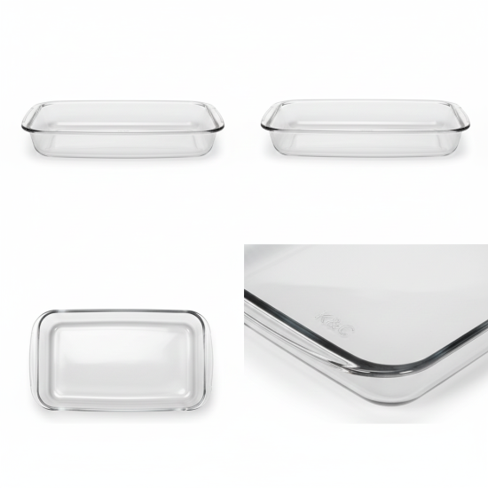 Rectangular Glass Oven Tray, 2.9 Liters