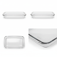 Rectangular Glass Oven Tray, 2.9 Liters