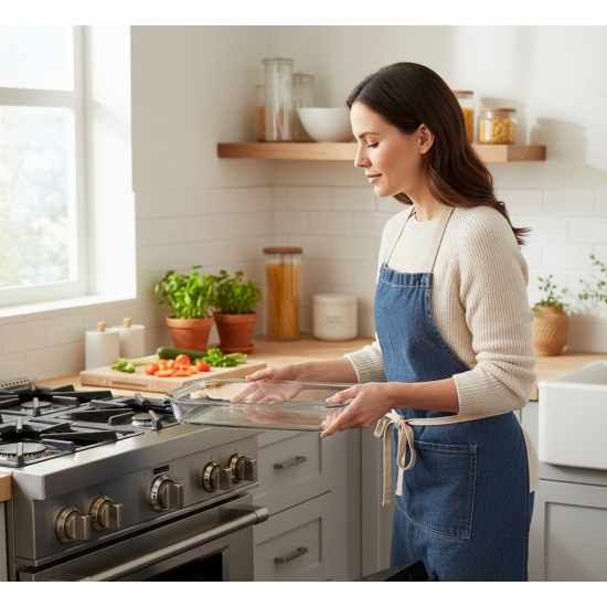 Rectangular Glass Oven Tray, 2.9 Liters