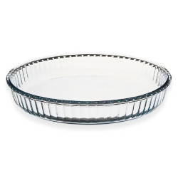Round glass oven tray, 21.6 cm