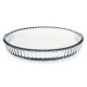 Round glass oven tray, 21.6 cm