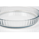 Round glass oven tray, 21.6 cm