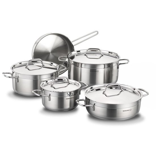 طقم قدور استيل كوركماز الفا 9 قطع طقم قدور استيل كوركماز الفا 9 قطع