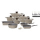 Neoflam Anyy Cookware Set, 20 Pieces, Beige