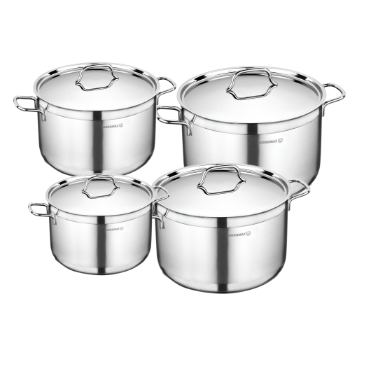 طقم قدور استيل كوركماز الفا 8 قطع طقم قدور استيل كوركماز الفا 8 قطع